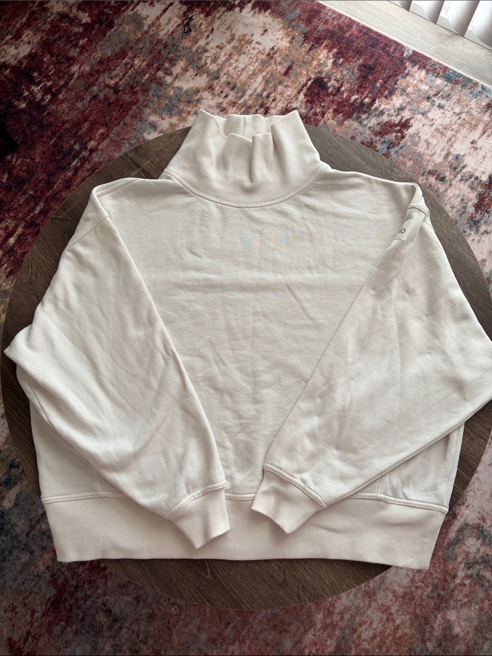 Alo Hazy Mockneck pullover - ivory